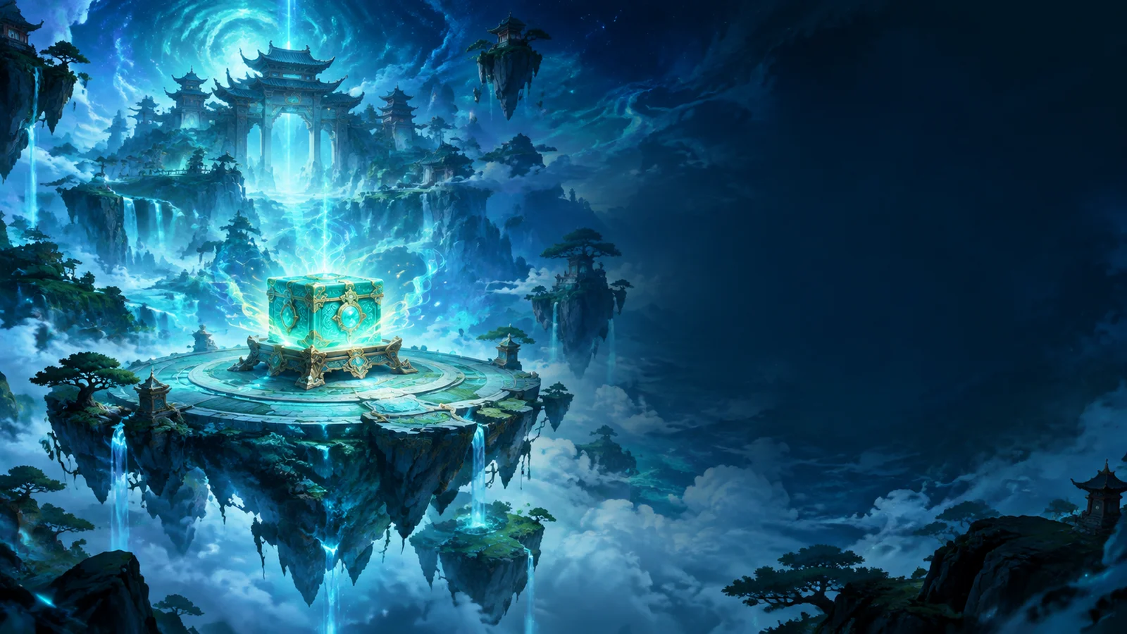 诸天万界场景美术:悬浮在星河中的仙境